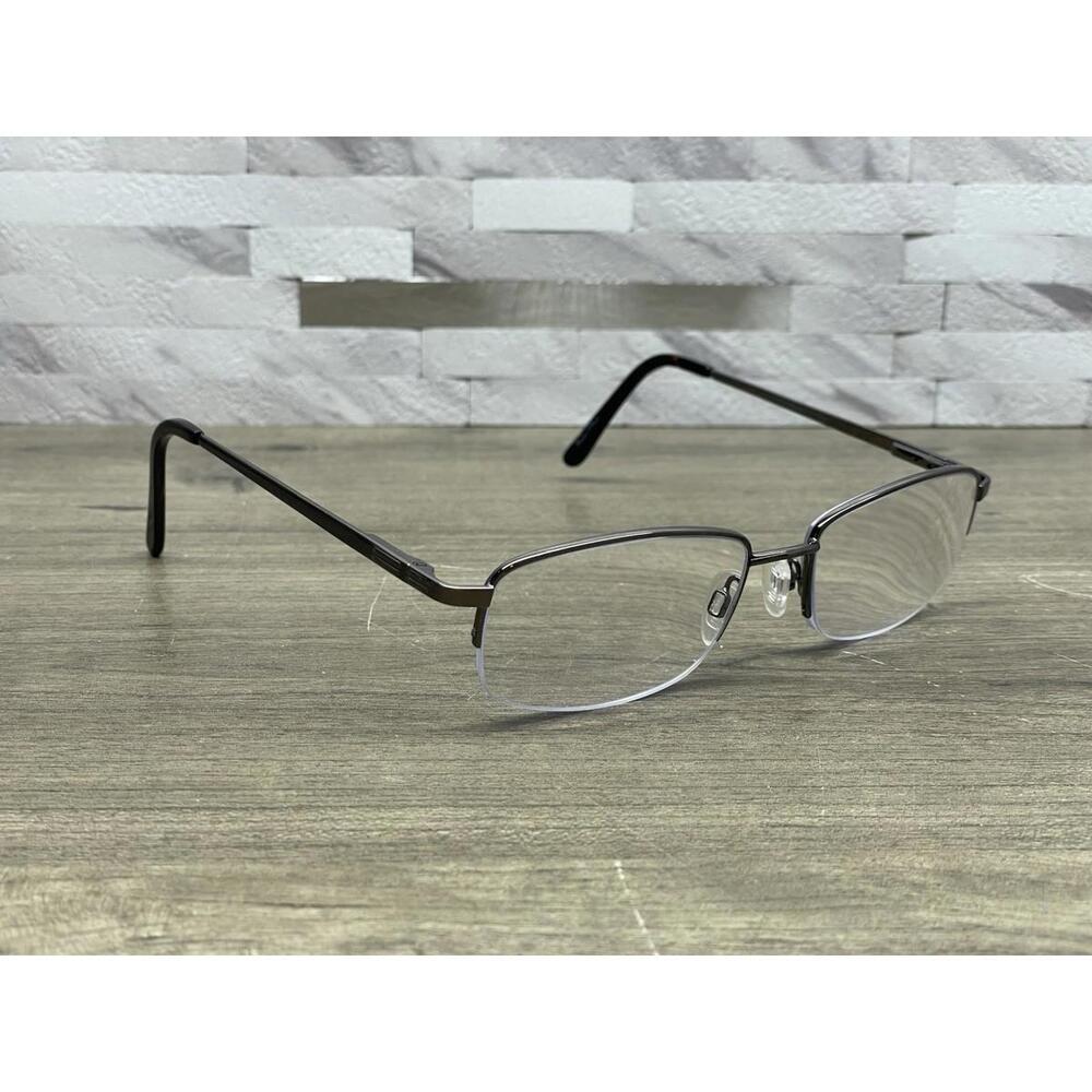 Stetson 257 Zyloware 058 Silver Eyeglasses 53-18-135 Half-Rim FRAMES ONLY